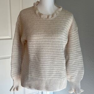 Madewell Stylish Soft Knit Sweater in Cream XS